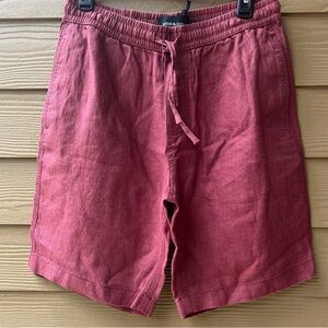 Rodd & Gunn Linen 9" Resort Short in Berry Size Small